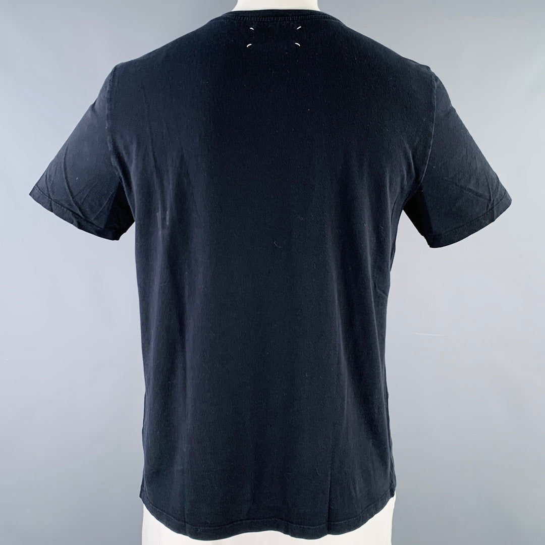 MAISON MARTIN MARGIELA Size 44 Black Cotton Crew Neck T-shirt
