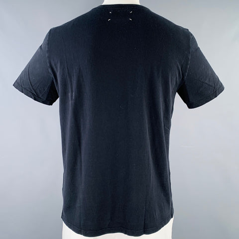 MAISON MARTIN MARGIELA Size 44 Black Cotton Crew Neck T-shirt