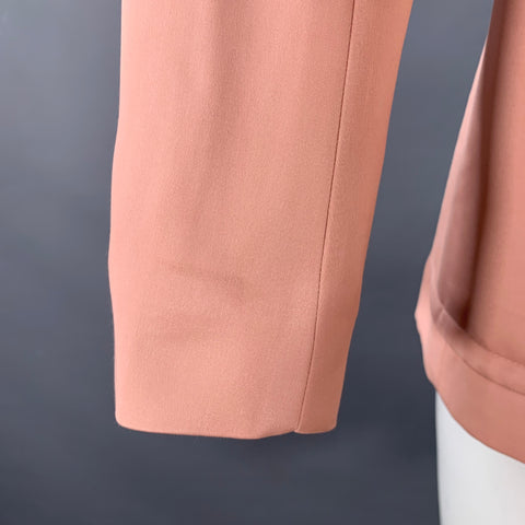 DRIES VAN NOTEN Size 36 Pink Viscose Single Breasted Notch Lapel Sport Coat