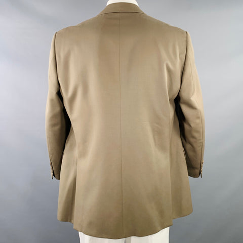 POLO by RALPH LAUREN Size 46 Taupe Virgin Wool Notch Lapel Sport Coat