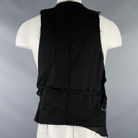 ASKYY TOKYO Size M Black Cotton Double Layer Vest