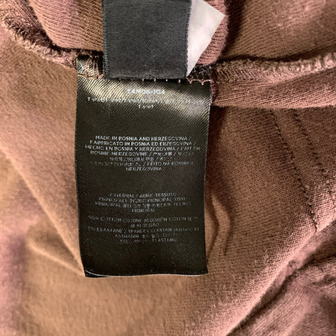 TOM FORD Size M Burgundy Solid Cotton Blend Crew Neck T-shirt