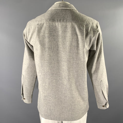 PENDLETON Size M Grey Heather Wool Long Sleeve Shirt