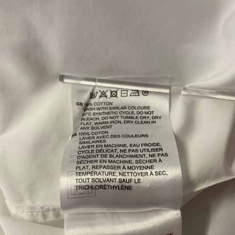 TOTEME Size 8 White Cotton Shirt