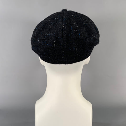 MONSIVAIS & CO. Size One Size Black Blue Canvas wool Hats