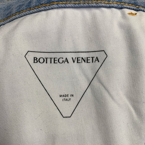 BOTTEGA VENETA Size 36 Blue Wash Denim Button Fly Jeans