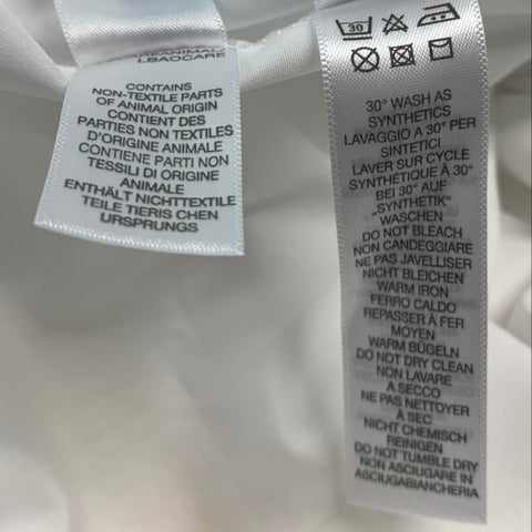 PAUL SMITH Size M White Cotton Blend Long Sleeve Shirt