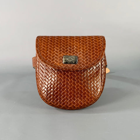 JENNY AND THE BOYS Size S Brown Woven Leather Belt Bag