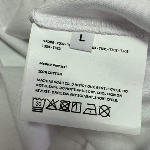 HONEY FUCKING DIJON Size L Willi Ninja White Black Graphic Cotton Crew Neck T-shirt