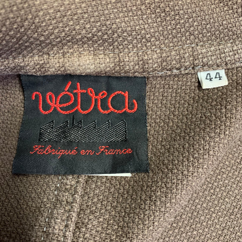 VETRA Size XL Brown Textured Cotton Chore Jacket