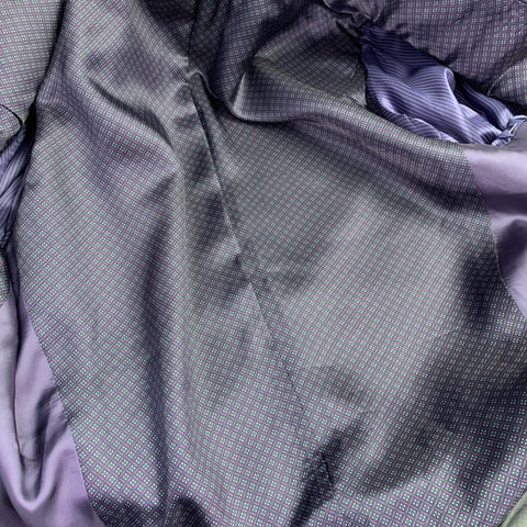 TED BAKER Size 42 Long Grey Black Wool Mohair Shawl Collar Sport Coat