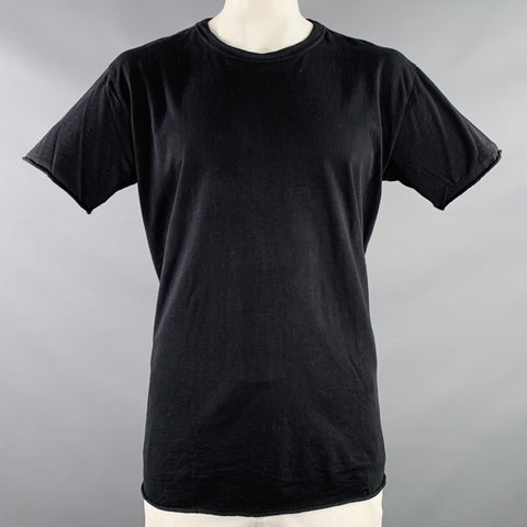 JOHN ELLIOTT Size L Black Cotton Crew Neck T-shirt