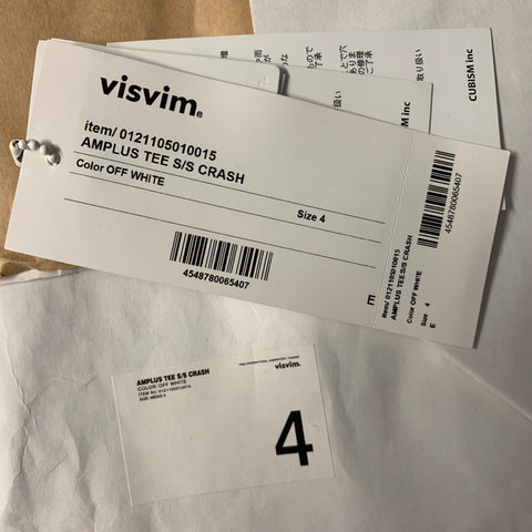 VISVIM Size L White Distressed Cotton Crew-Neck T-shirt