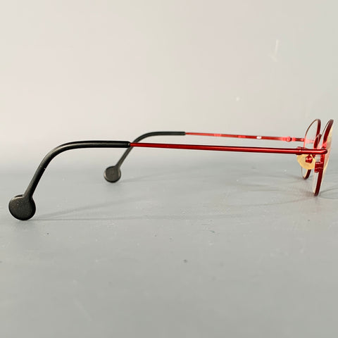L.A.EYEWORKS Monture de lunettes Maude en métal rouge