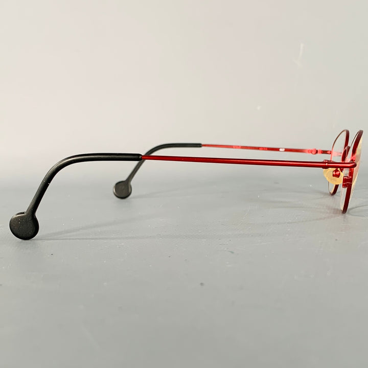 L.A.EYEWORKS Maude Red Metal Glasses Frames