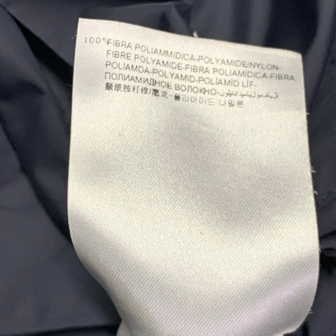 MONCLER Size M Navy Nylon Zip Buttons Windbreaker Jacket
