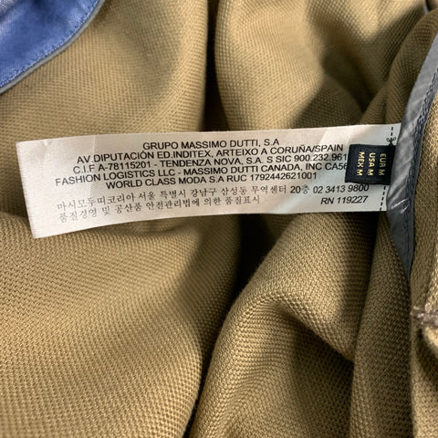 MASSIMO DUTTI Size M Tan Linen Blend Worker Jacket