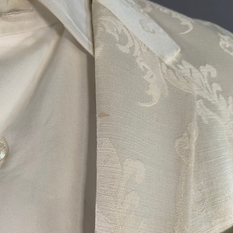 MOODS OF NORWAY Size 42 White Jacquard Cotton Blend Notch Lapel Sport Coat