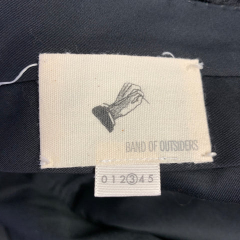 BAND OF OUTSIDERS Size 42 Grey Black Checkered Wool Blend Suit