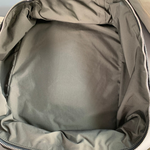 BRUNELLO CUCINELLI One Size Grey Wool Flannel Shoe Organizer Zip Up Travel Bag