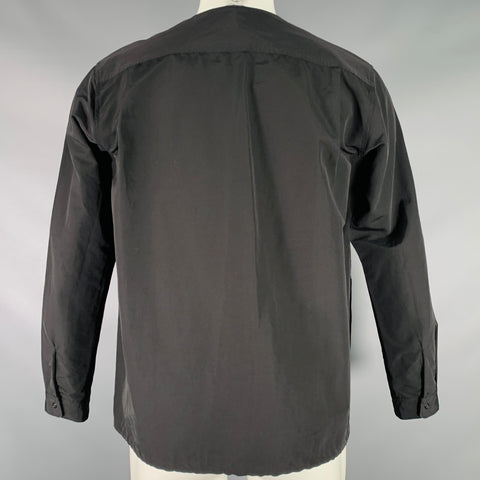 SPELLBOUND Size M Black Cotton Nylon Collarless Jacket