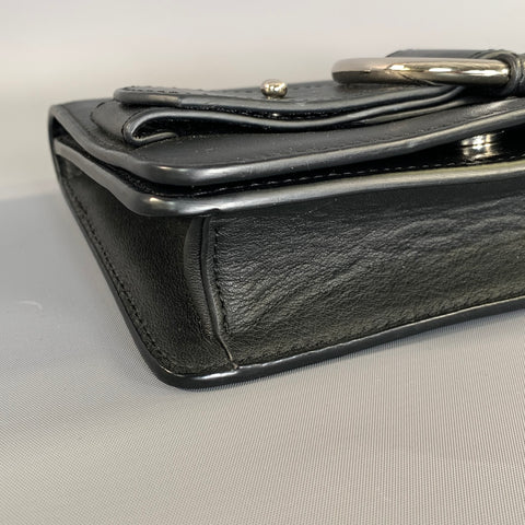 PARISA WANG 2018 Black Silver Leather Belt Bag