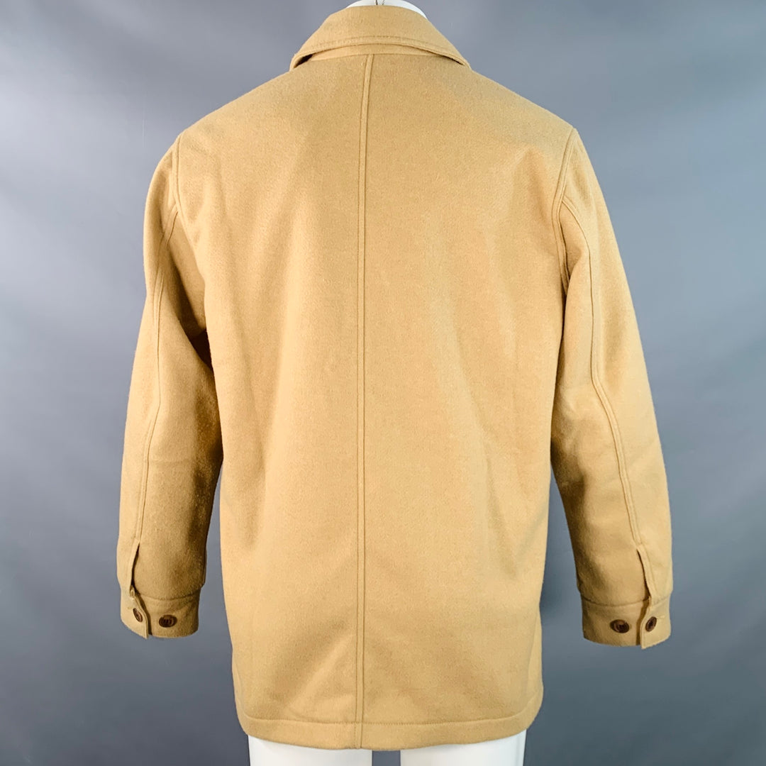 LEVI STRAUSS Size M Tan Wool Button Up Chore Coat