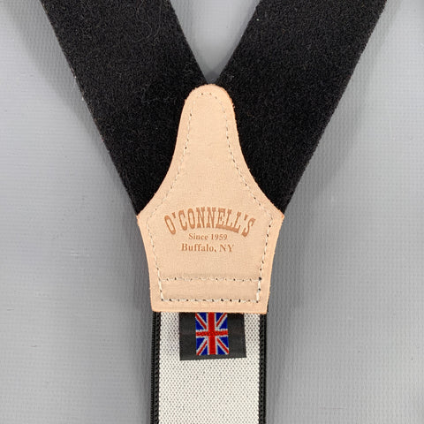 O'CONNELL'S Black Taupe Jacquard Limited Edition Suspenders