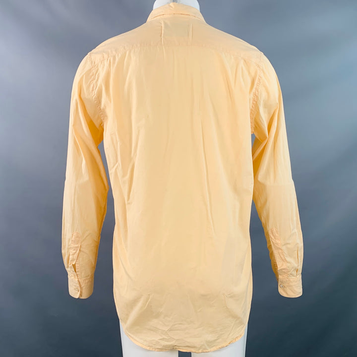 OUR LEGACY Size M Light Orange Cotton One Pocket Long Sleeve Shirt