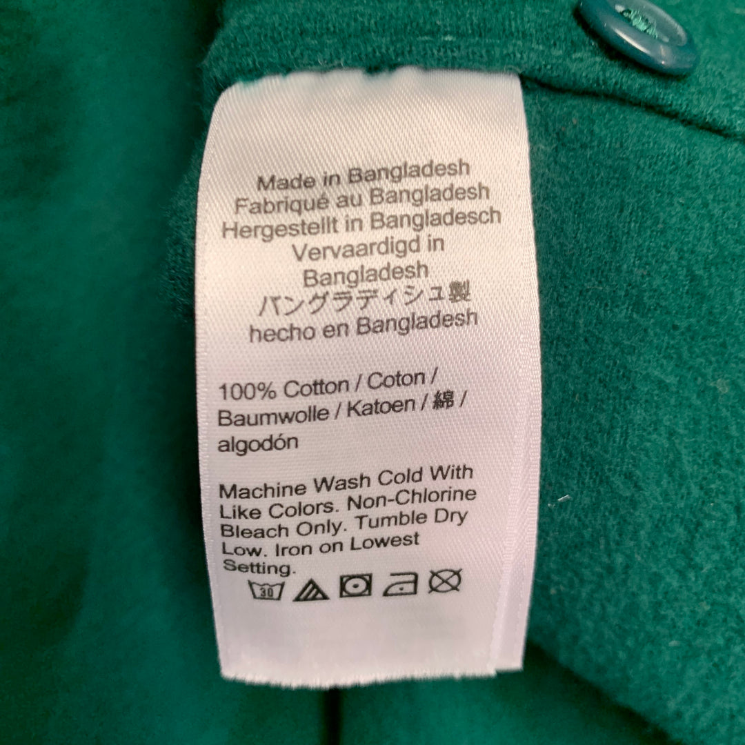 J.CREW Size L Forest Green Cotton Two Pockets Long Sleeve Shirt