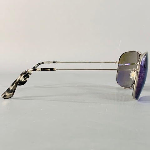 MAUI JIM Breezeway Silver Titanium Pilot Sunglasses