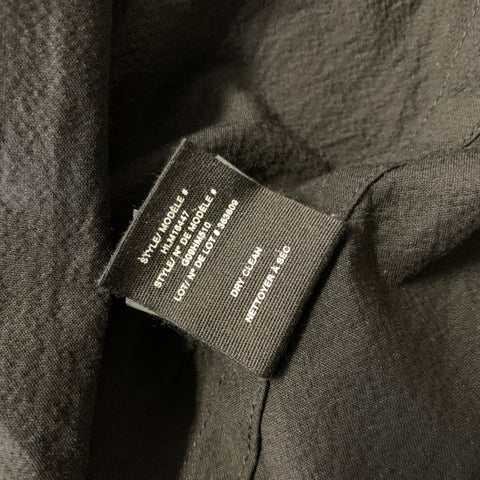 HELMUT LANG Size S Black Cotton Nehru Collar Long Sleeve Shirt