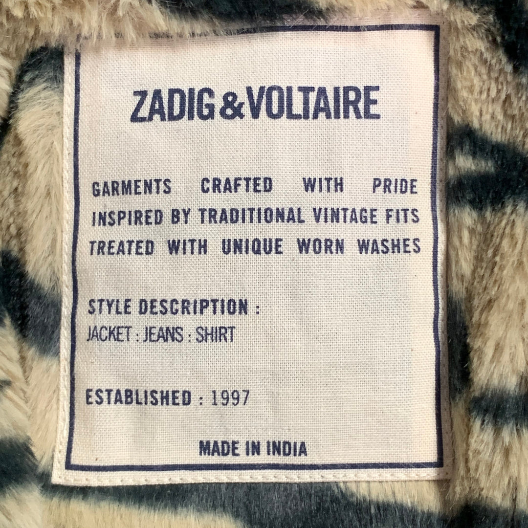ZADIG & VOLTAIRE Size XS Luka Black Lambskin Leather Bomber Jacket