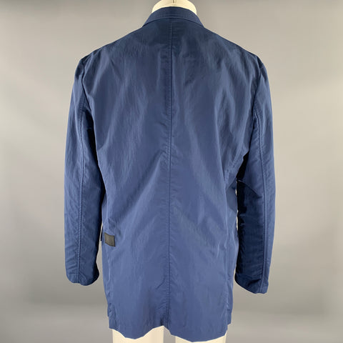 Y-3 Size M Navy Polyamide Notch Lapel Sport Coat