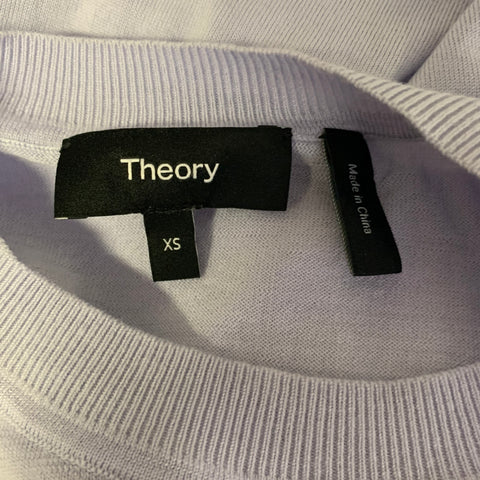 THEORY Size XS Lavender Wool Blend Pull On Pullover