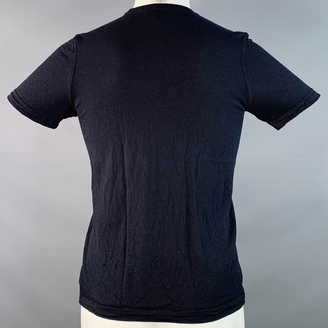 THEORY Size S Black Wool Jersey Short Sleeve T-shirt