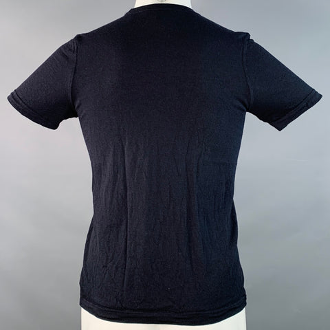 THEORY Size S Black Wool Jersey Short Sleeve T-shirt