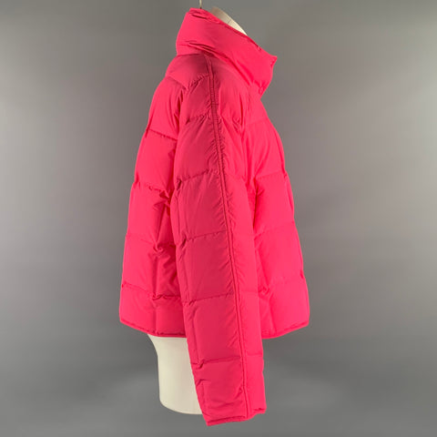 STAND STUDIO Size S Pink Polyester Quilted Cropped Jacket