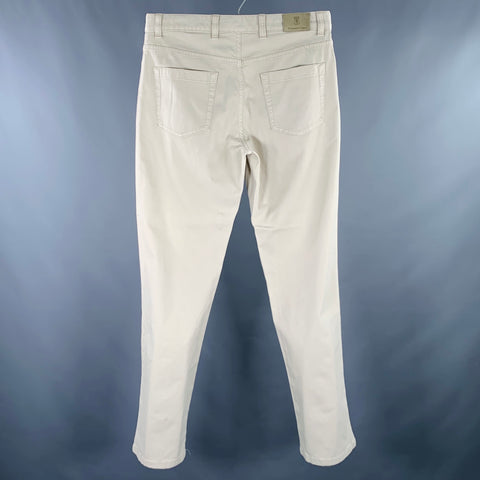 JEAN DROIT ERMENEGILDO ZEGNA Taille 33 Coton mélangé Beige