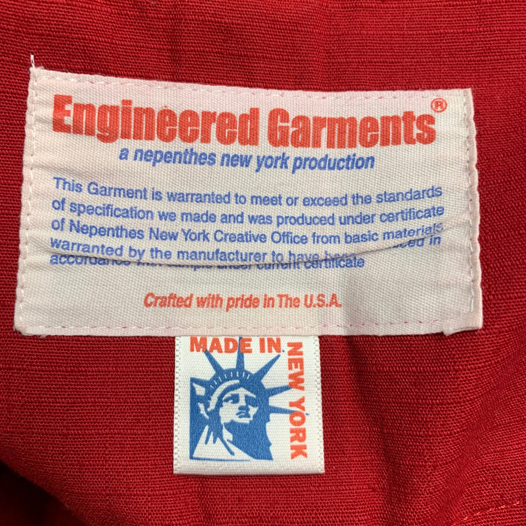 ENGINEERED GARMENTS Size M Red Cotton Shirt Jacket