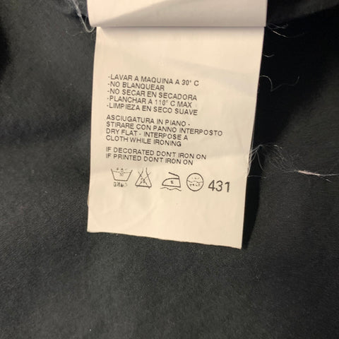 MAISON MARTIN MARGIELA Size L Black Cotton Long Sleeve Shirt