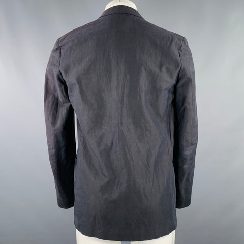 PAUL SMITH Size 38 Black Cotton Blend Single Breasted Sport Coat