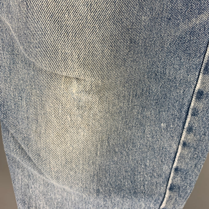 FERMÉ Taille 28 Jean droit en coton bleu avec braguette zippée