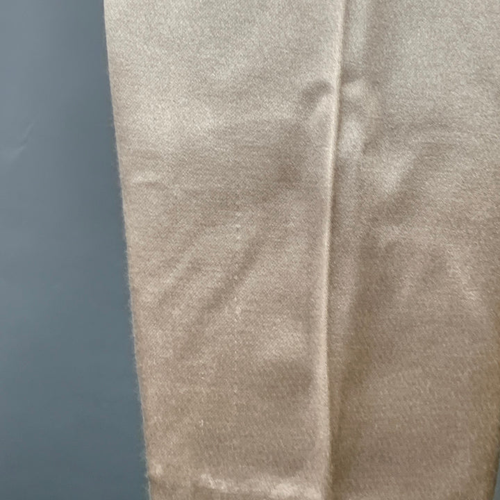 HAIDER ACKERMANN Size 32 Champagne Viscose Silk Satin Zip Fly Casual Pants