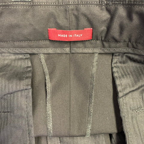 GUCCI Size 36 Black Cotton Flat Front Casual Pants