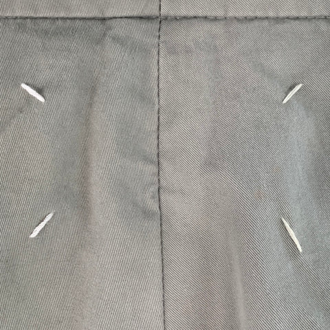 MAISON MARTIN MARGIELA Size M Grey Cotton Straight Casual Pants