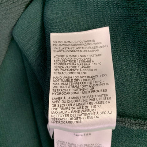 BOTTEGA VENETA Size L Green Knit Wool Blend Crew Neck Pullover