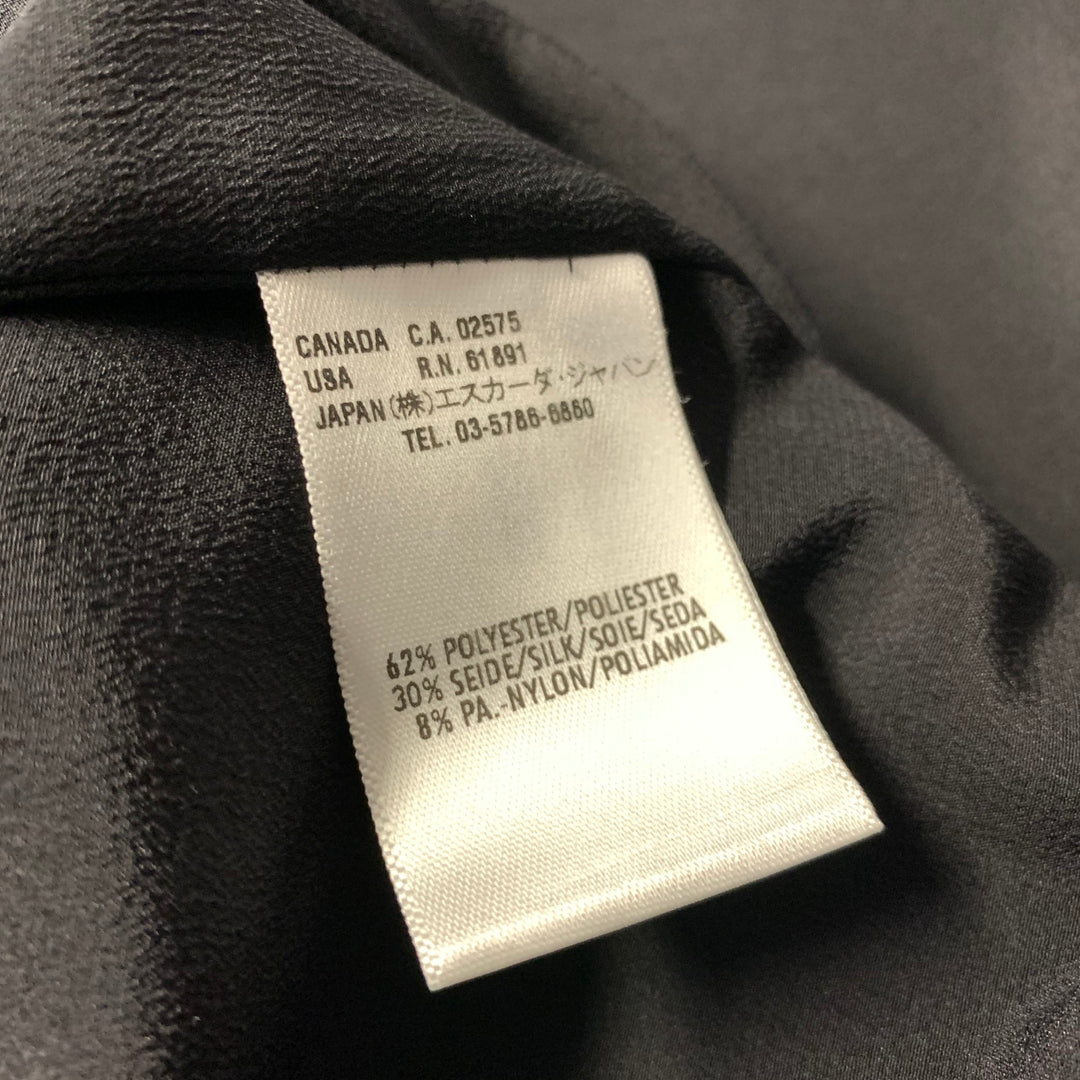 ESCADA Size 4 Black Silver Silk Blend Two Button Jacket