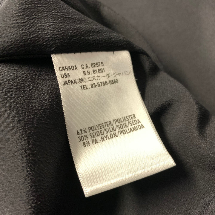 ESCADA Size 4 Black Silver Silk Blend Two Button Jacket