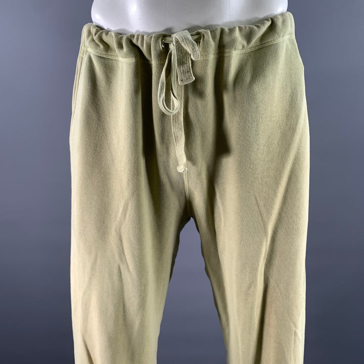VISVIM Size M Green Washed Cotton Sweatpants
